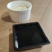 Porta Shoyu 50ml Molheira Sushi Preta Pote Quadrado Nozoki Uno Coza em Polipropileno