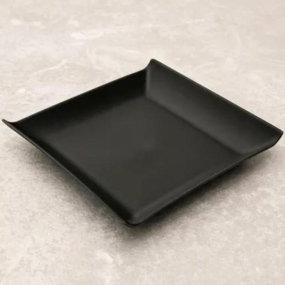Prato Quadrado 20,6cm Plástico Servir Petiscos Sanduiche Fru