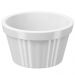 Ramekin Branco Canelado 90ml Pote Bowl Pequeno 7,3cm Uno Coz
