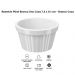Ramekin Branco Canelado 90ml Pote Bowl Pequeno 7,3cm Uno Coz