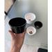 Ramekin Plástico Preto Canelado 200ml 9,7cm Uno Coza Tigela
