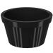 Ramequim de Plástico Preto Canelado 90ml Potinho Pequeno 7,3