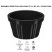 Ramequim de Plástico Preto Canelado 90ml Potinho Pequeno 7,3