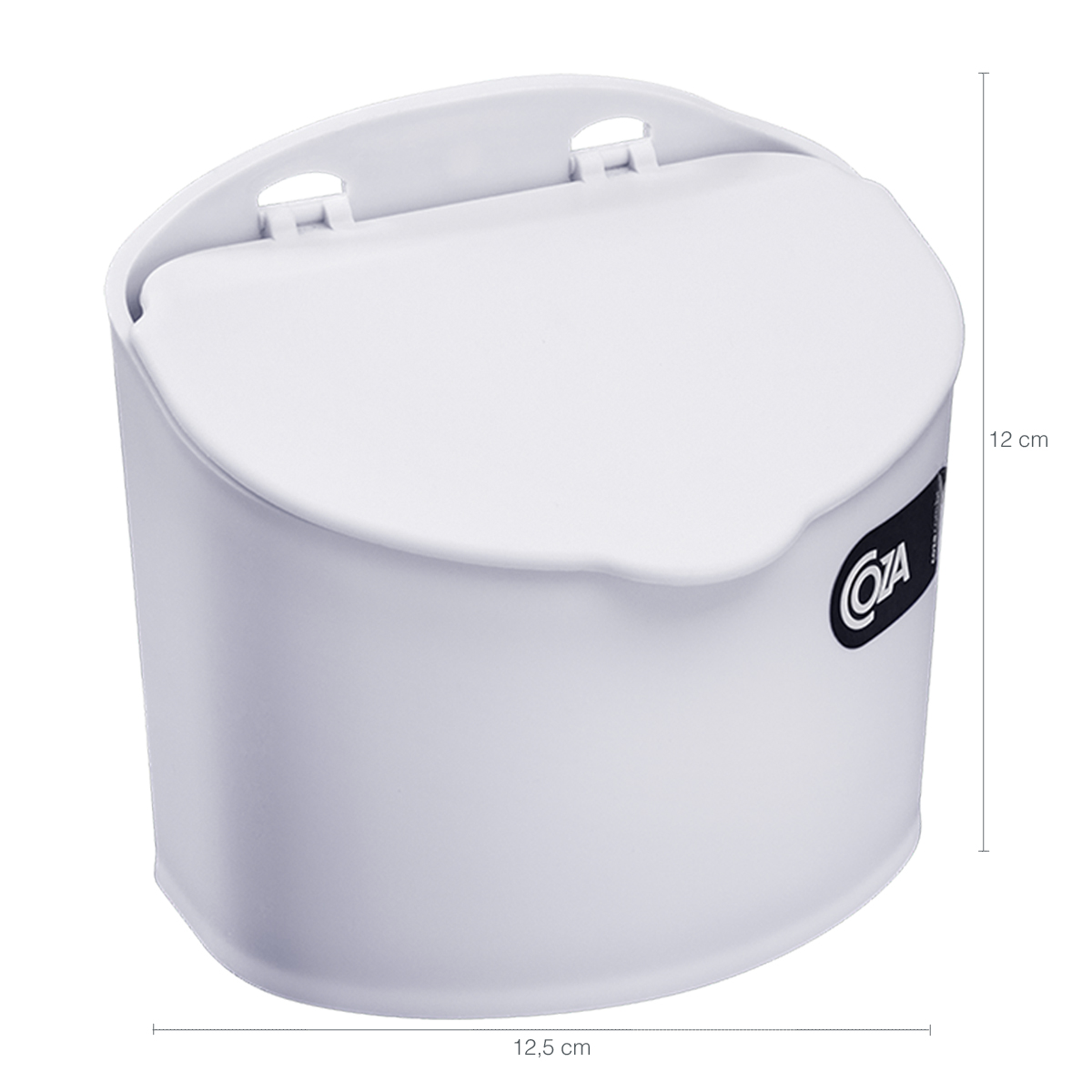 Saleiro Plástico Com Tampa Cozinha 500G Coza Cozinha Parede Branco