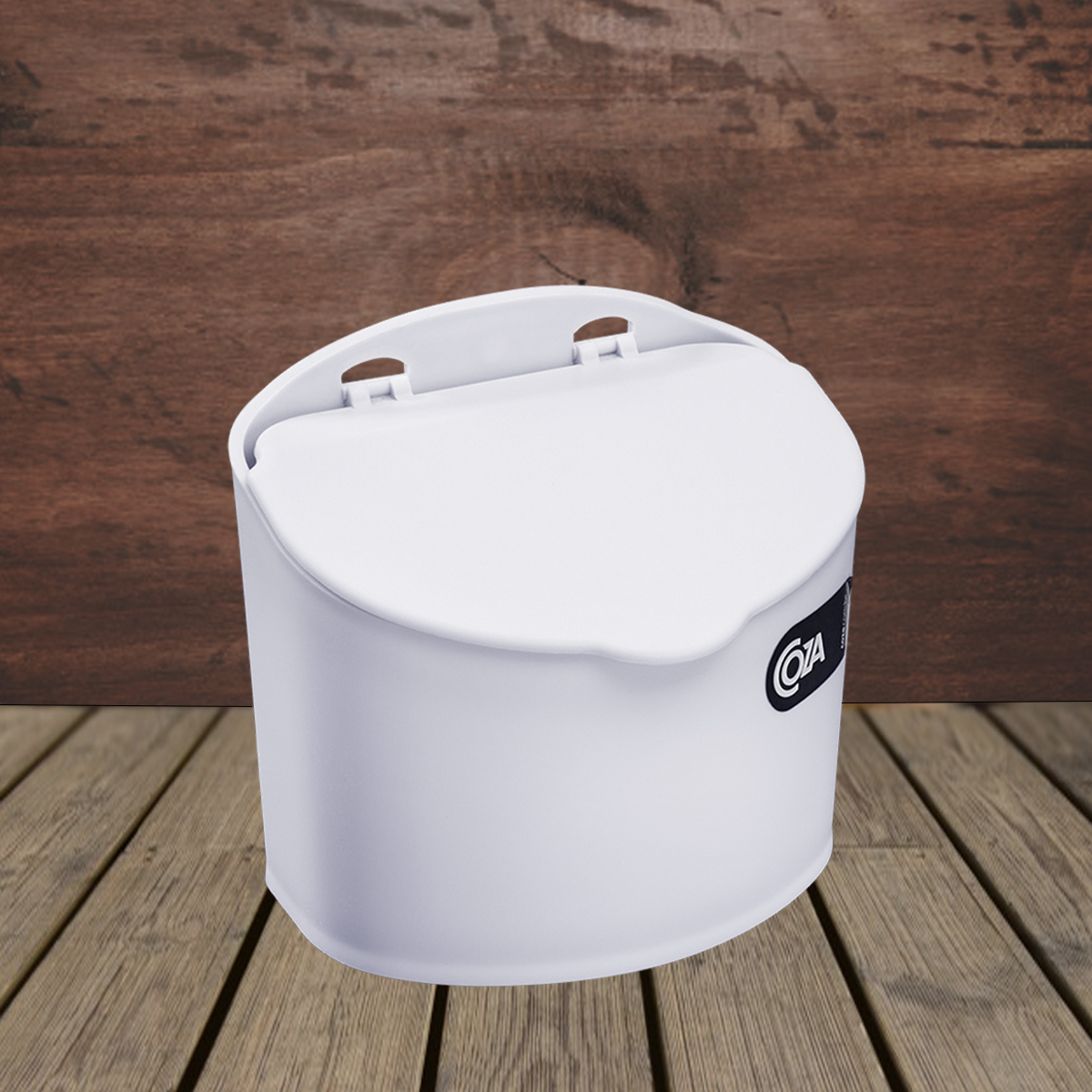 Saleiro Plástico Com Tampa Cozinha 500G Coza Cozinha Parede Branco