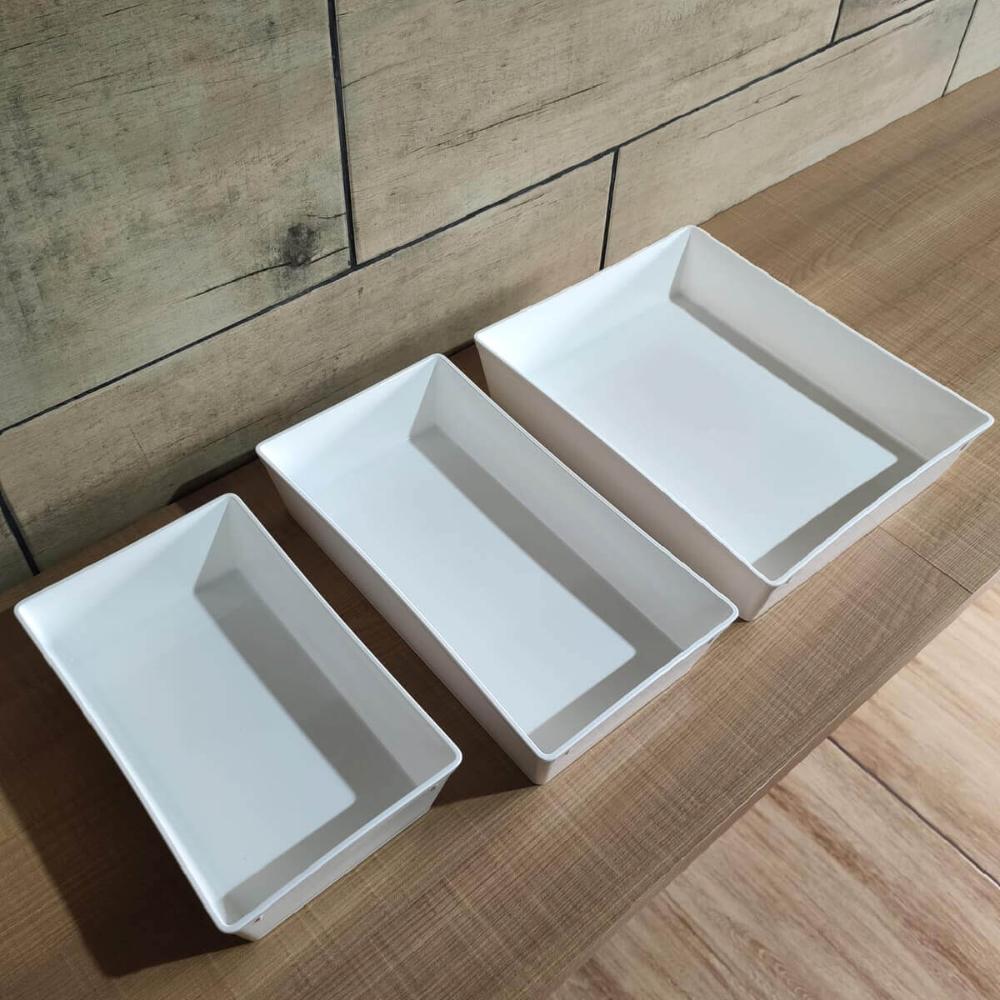 Travessa Retangular 3l Branca Grande para Servir a Mesa Sala