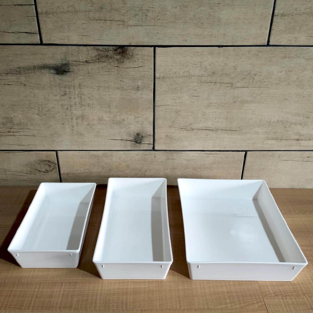 Travessa Retangular 3l Branca Grande para Servir a Mesa Sala