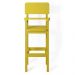 Kit 2 Cadeiras Alta Refeição Infantil Criança Restaurante Lanchonete MDF Amarelo Mel L12