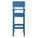 Kit 2 Cadeiras Alta Refeição Infantil Criança Restaurante Lanchonete MDF Azul Claro L12
