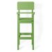 Kit 3 Cadeiras Alta Refeição Infantil Criança Restaurante Lanchonete MDF Verde L12