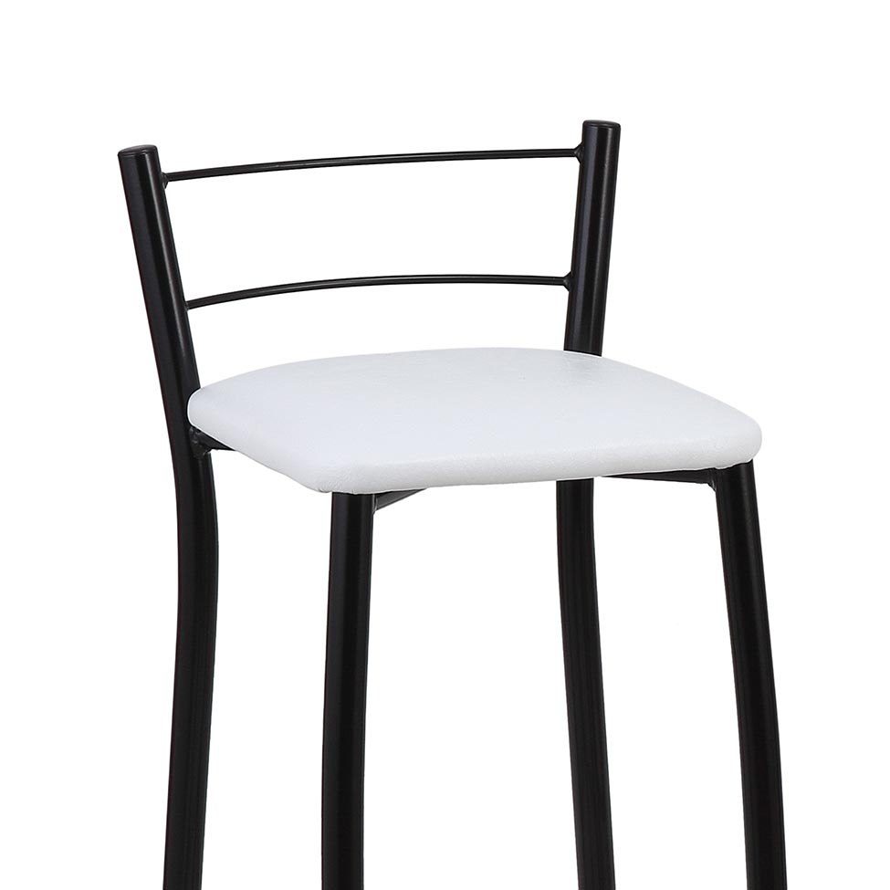 Banqueta Macaé Branca e Preta
