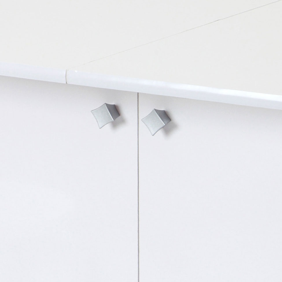 Conjunto de Mesa com 4 Bancos Sabrina Branco