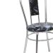 Conjunto com 2 Cadeiras Natureza Cromado e Preto