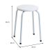 Conjunto com 4 Bancos Mocho Branco