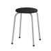 Conjunto de Mesa com 4 Bancos Nádia Branco e Preto