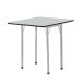 Conjunto de Mesa com 4 Bancos Nádia Branco e Preto