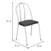 Conjunto de Mesa com 4 Cadeiras Cintía Branco