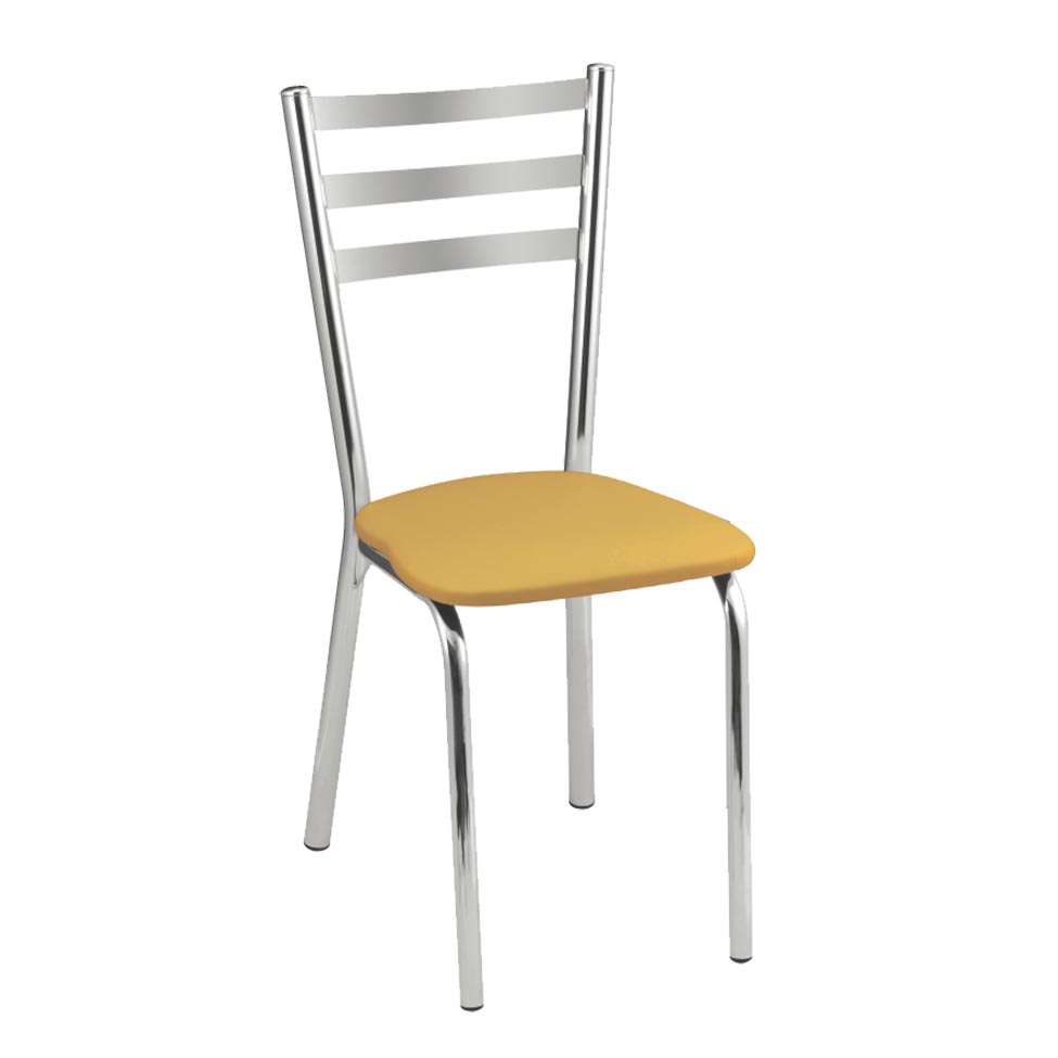 Conjunto de Mesa com 4 Cadeiras Gisele Cromado