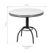 Conjunto de Mesa de Jantar com 4 Cadeiras Giovana Branco e Preto