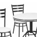 Conjunto de Mesa de Jantar com 4 Cadeiras Giovana Branco e Preto