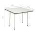 Mesa de Cozinha Dobrável Quadrada Nádia Branca e Preta 90 cm