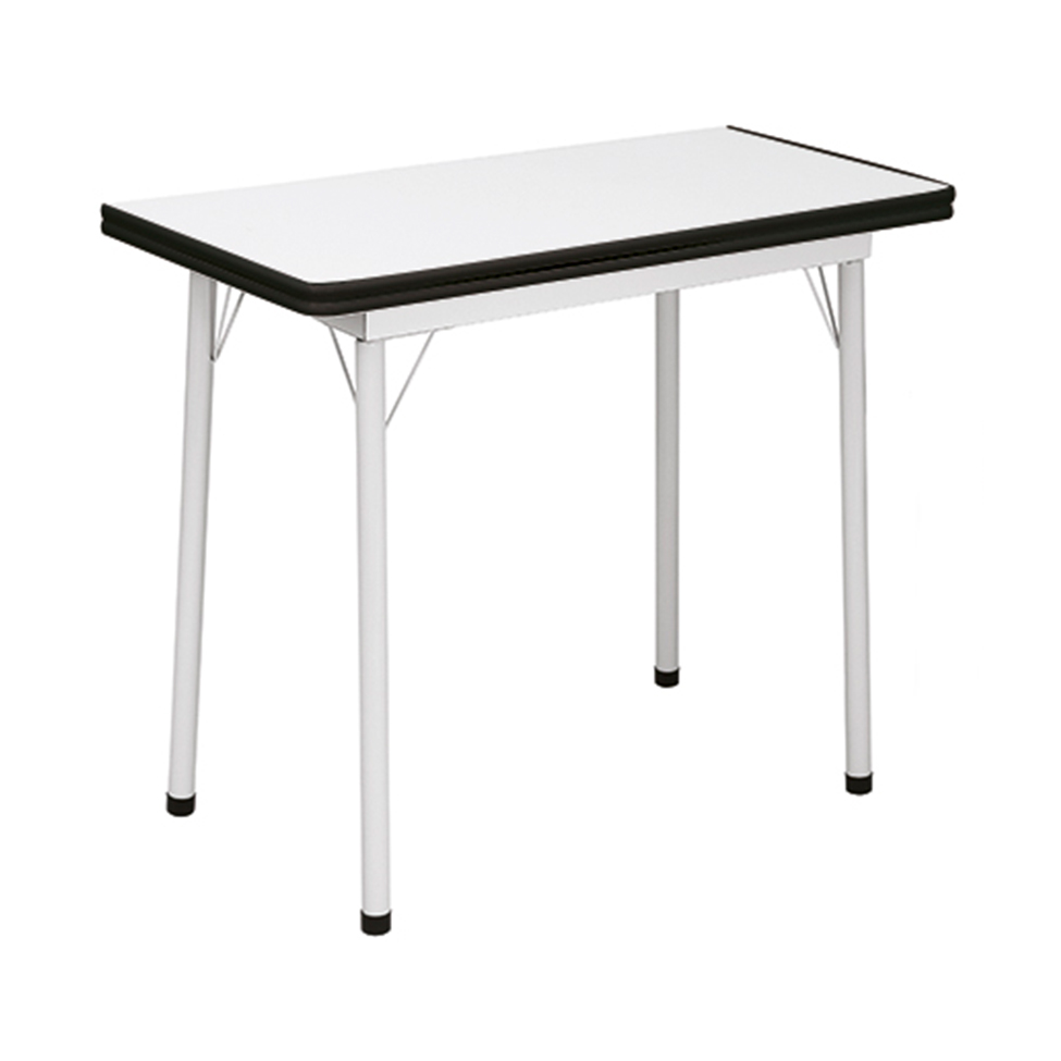Mesa de Cozinha Dobrável Quadrada Nádia Branca e Preta 90 cm