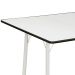 Mesa de Cozinha Dobrável Quadrada Nádia Branca e Preta 90 cm