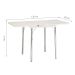 Mesa de Cozinha Dobrável Retangular Nádia Cromada 120 cm