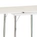 Mesa de Cozinha Dobrável Retangular Nádia Cromada 120 cm