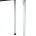 Mesa de Cozinha Dobrável Retangular Nádia Marrom e Branca 72 cm