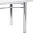 Mesa de Jantar Paula Retangular Cromada e Branca 150 cm