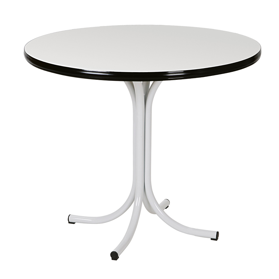 Mesa de Jantar Redonda Olivia Branca 90 cm