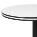 Mesa de Jantar Redonda Special Branca e Preta 90 cm