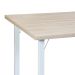 Mesa de Jantar Retangular Fabíola Branca e Bege 120 cm