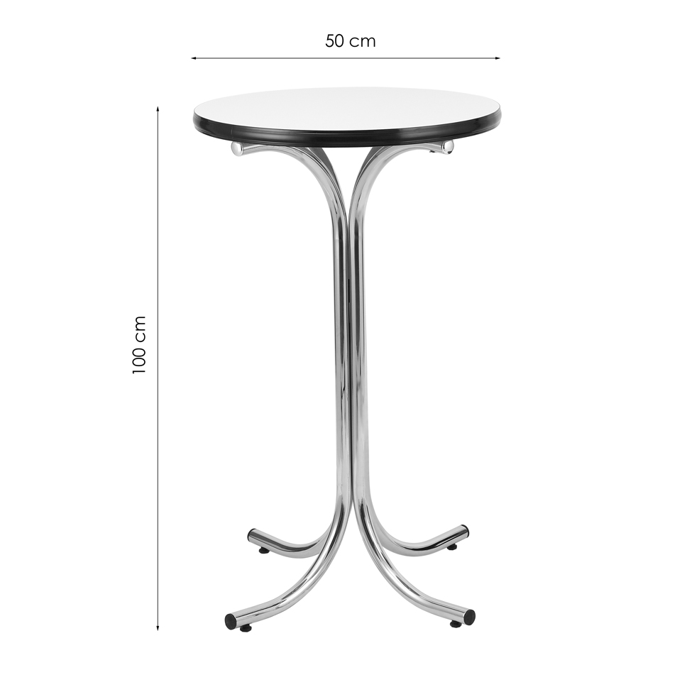 Mesa Bistrô Redonda Manaus Cromado