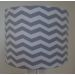 Abajur Chevron Cinza e Branco