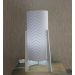 Abajur Tripé Madeira Branca e Cúpula Chevron Branco 32 cm x 15 cm