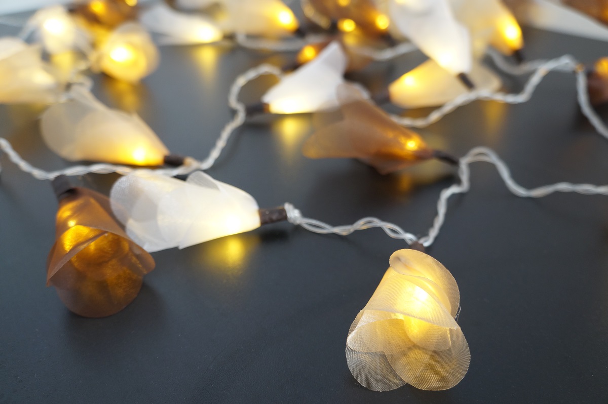 Cordão Luminoso Luz de Fada Organza 3 Cores 110v