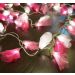 Cordão Luminoso Luz de Fada Organza 3 Tons de Rosa 110v