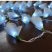 Cordão Luminoso Luz de Fada Organza Azul Bebê 110v