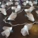 Cordão Luminoso Luz de Fada Organza Champagne 110v