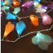 Cordão Luminoso Luz de Fada Organza Colorida 110v