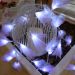 Cordão Luminoso Luz de Fada Organza Lilás 110v