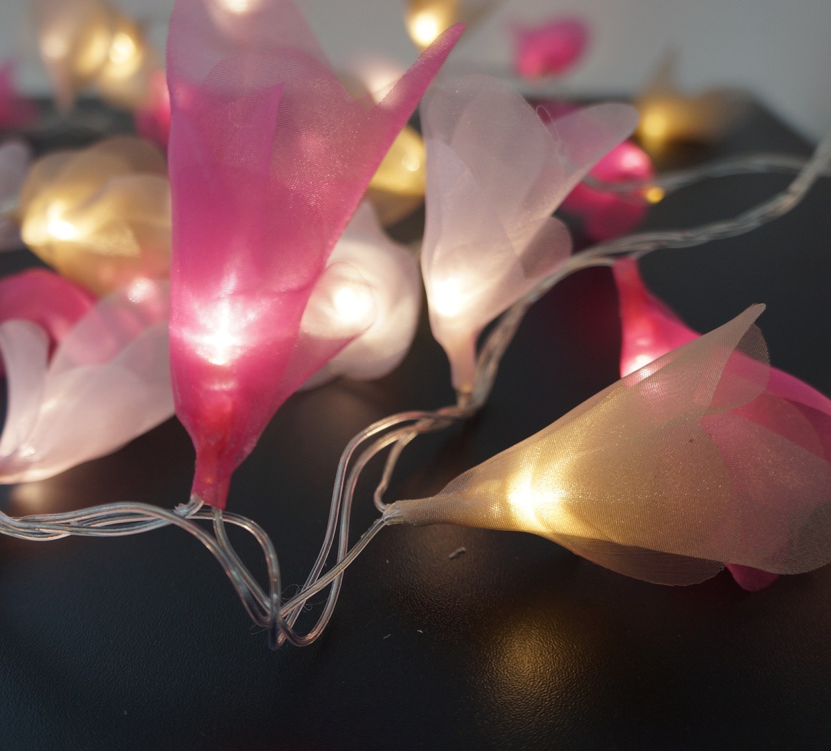 Cordão Luminoso Luz de Fada Organza Mix 110v