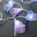 Cordão Luminoso Luz de Fada Organza Rose e Prata 110v