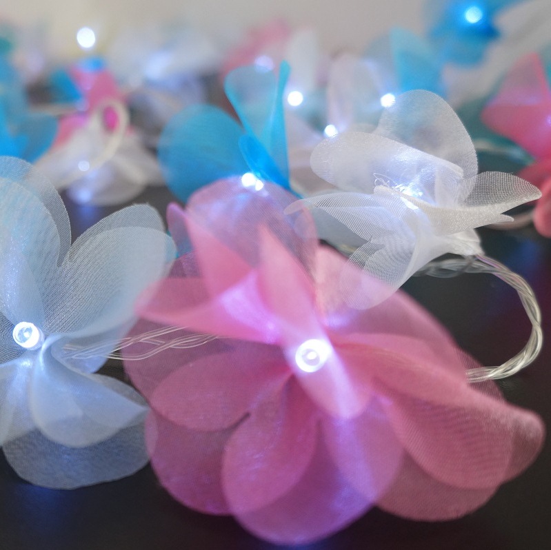 Cordão Luminoso Luz de Fada Pompom Colorido 110v
