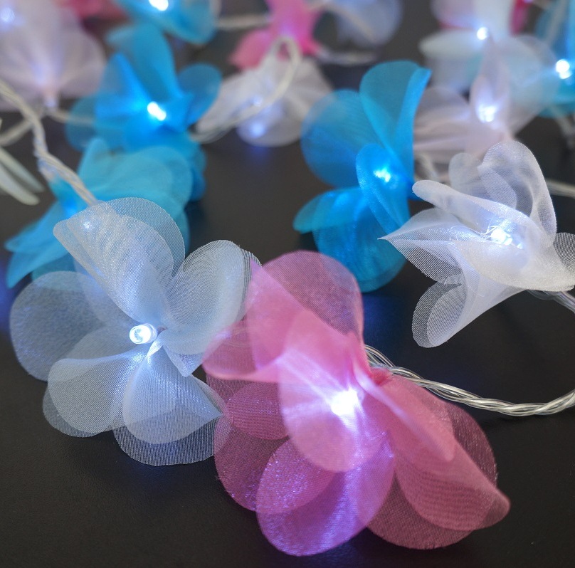 Cordão Luminoso Luz de Fada Pompom Colorido 110v