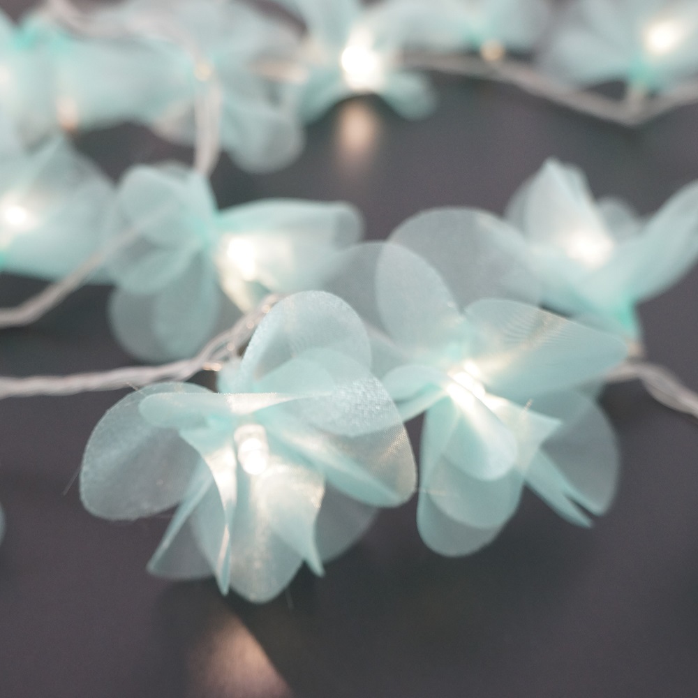 Cordão Luminoso Luz de Fada Pompom Verde Claro 110v