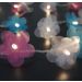 Cordão de Luz - Luz de Fada Florzinha Organza Colorida Pilha 20 Leds