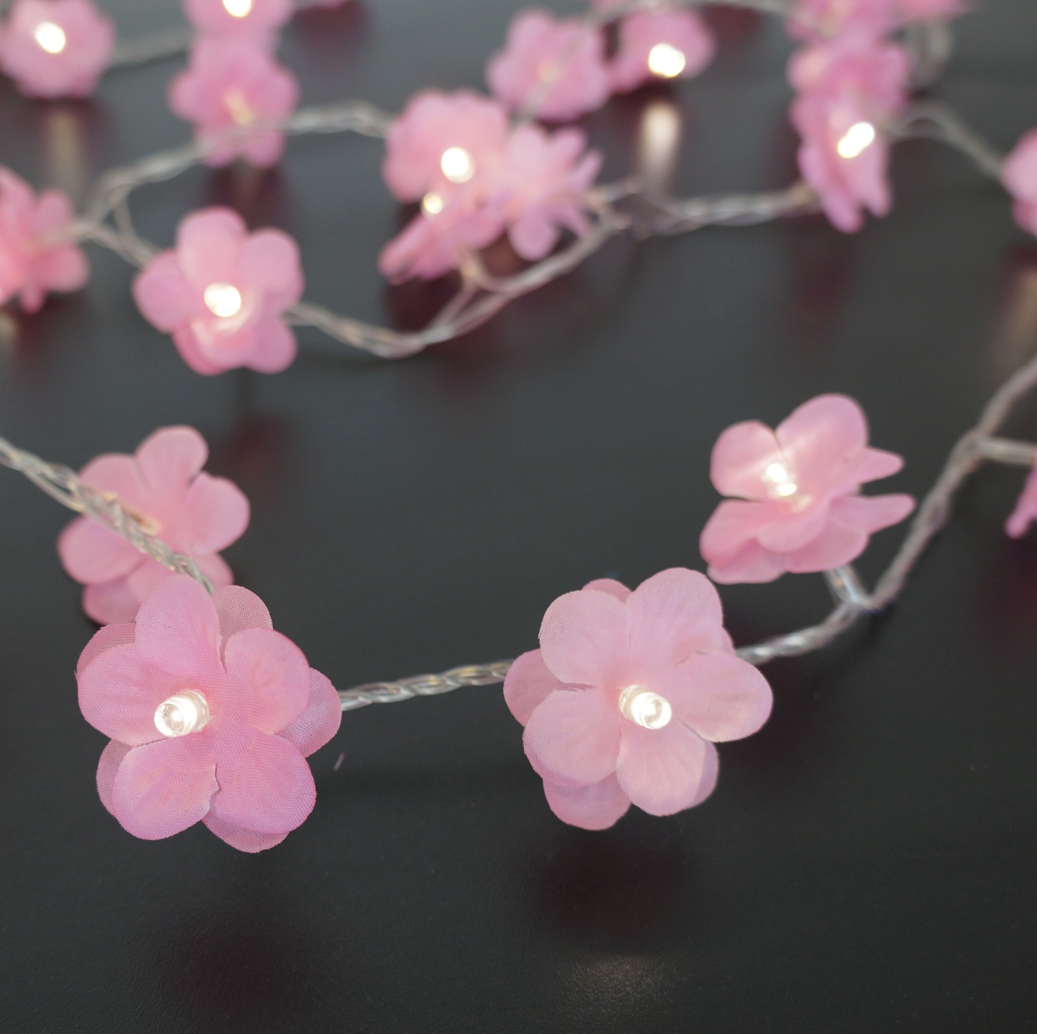 Cordão de Luz - Luz de Fada Florzinha Rosa 110v